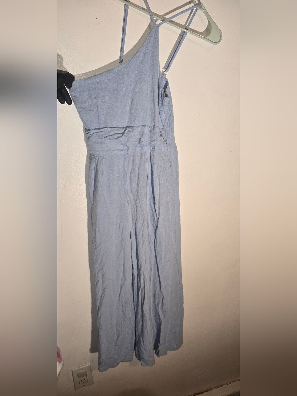 Light Blue Strapless Maxi Dress